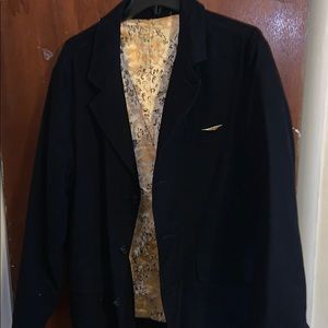 Reversible sport coat/ smoking jacket